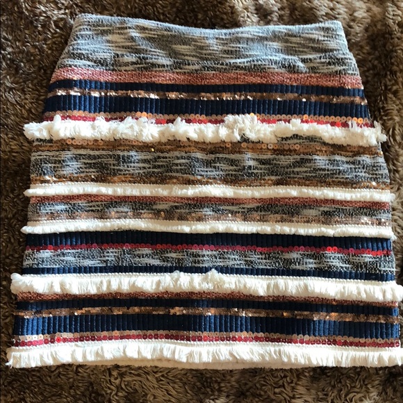 Anthropologie Moulinette Soeurs Sequin Skirt - Picture 4 of 5